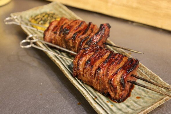 Chef Mike Reids biff yakitori med tara